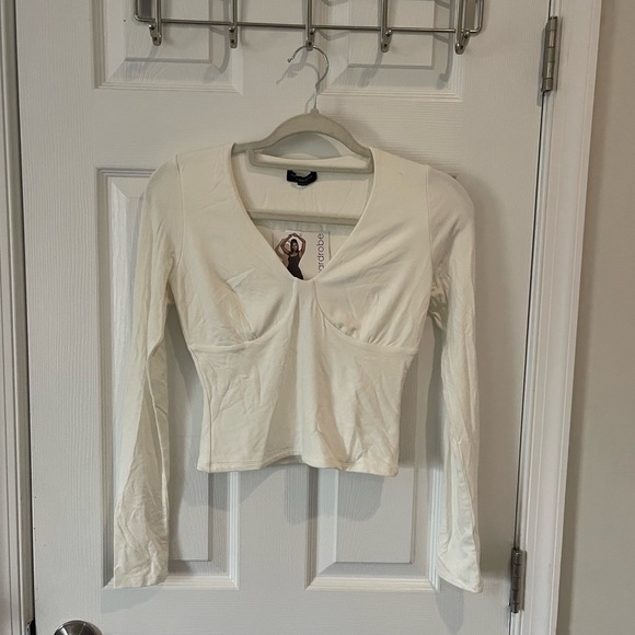 naked wardrobe Tops - NWT naked wardrobe cropped long sleeve